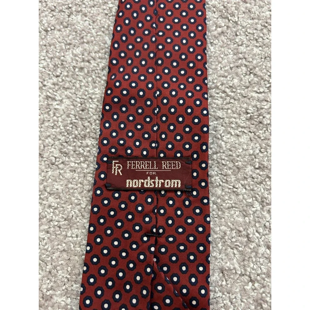 Business Professional Silk Necktie Bundle Mens OS Red Green Geometric Tie Set 3